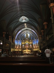 Montreal cathedral inside