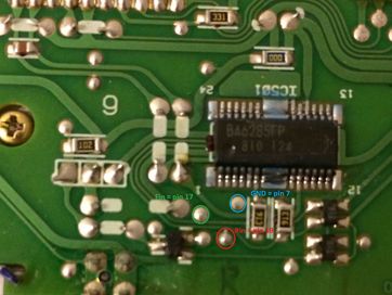 Cassette player's control chip
