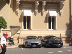 Maseratis next to the casino
