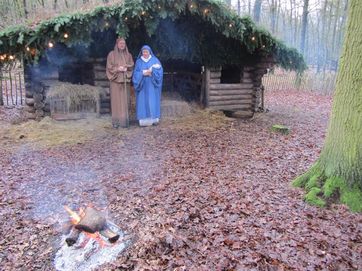 Living nativity scene